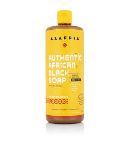 Alaffia African Black Soap - Tangerine Citrus, 32 Fl Oz.