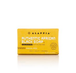 Alaffia Authentic African Black Soap Triple Milled - Charcoal Reishi, 5 oz
