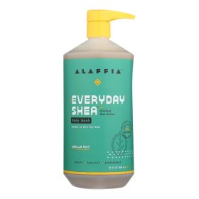 Alaffia Everyday Shea Body Wash - Vanilla Mint, 32 Fl Oz
