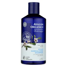 Avalon Organics Scalp Normalizing Shampoo Tea Tree Mint Therapy, 14 Fl Oz