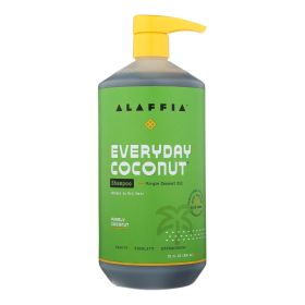 Alaffia Everyday Coconut Shampoo - Coconut & Ginger, 32 Fl Oz