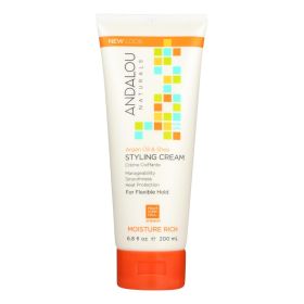 Andalou Naturals Argan Oil and Shea Styling Cream, 6.8 Fl Oz