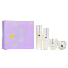 Tatcha - Ritual for Firm Skin Set (4pcs): Camellia Cleansing Oil 150ml + Essence 150ml + Silk Cream 50ml + Rice Polish 60g